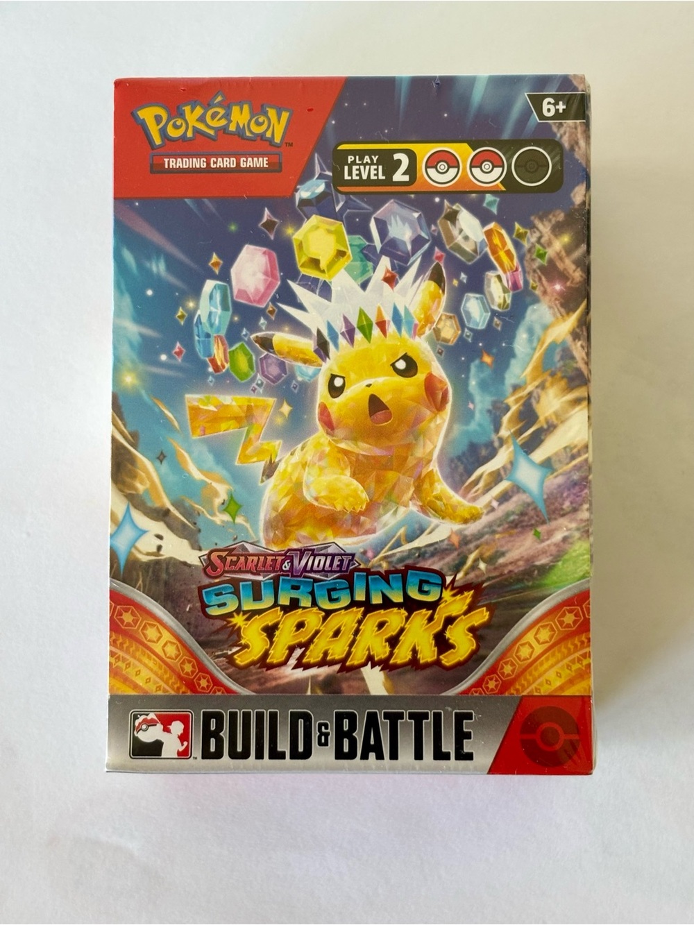 Pokemon Surging Sparks Build & Battle Box - Yellow, Red, Blue